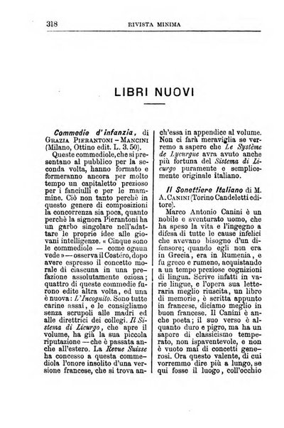 Rivista minima di scienze, lettere ed arti