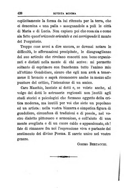 Rivista minima di scienze, lettere ed arti