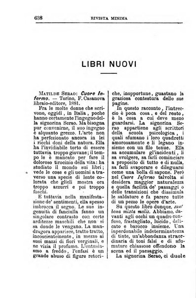 Rivista minima di scienze, lettere ed arti