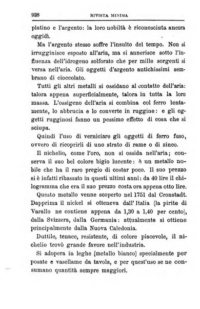 Rivista minima di scienze, lettere ed arti