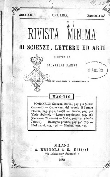 Rivista minima di scienze, lettere ed arti