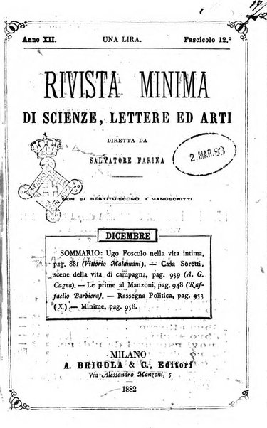 Rivista minima di scienze, lettere ed arti