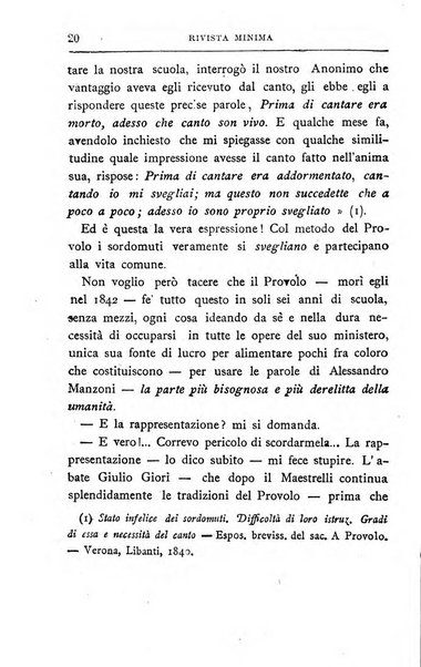 Rivista minima di scienze, lettere ed arti