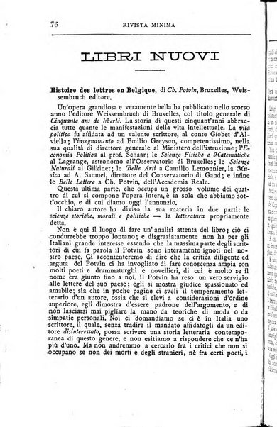 Rivista minima di scienze, lettere ed arti