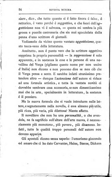 Rivista minima di scienze, lettere ed arti