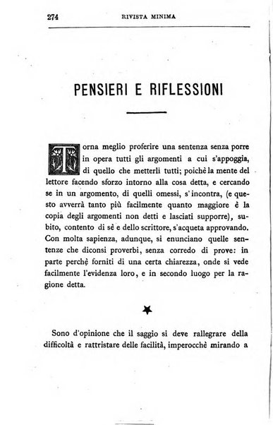 Rivista minima di scienze, lettere ed arti