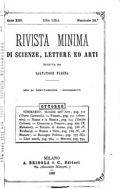 Rivista minima di scienze, lettere ed arti