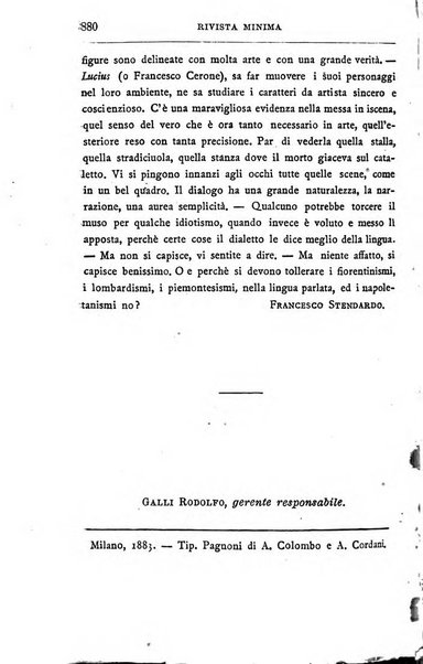 Rivista minima di scienze, lettere ed arti