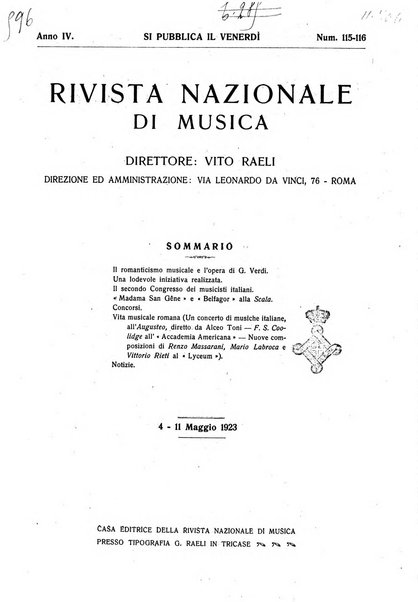 Rivista nazionale di musica