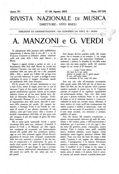 Rivista nazionale di musica