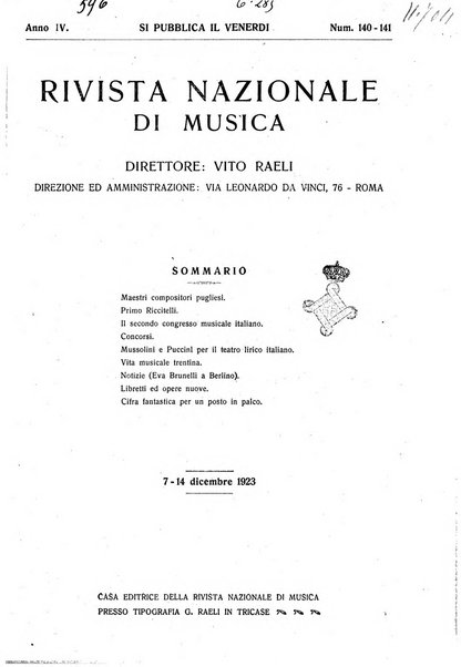 Rivista nazionale di musica