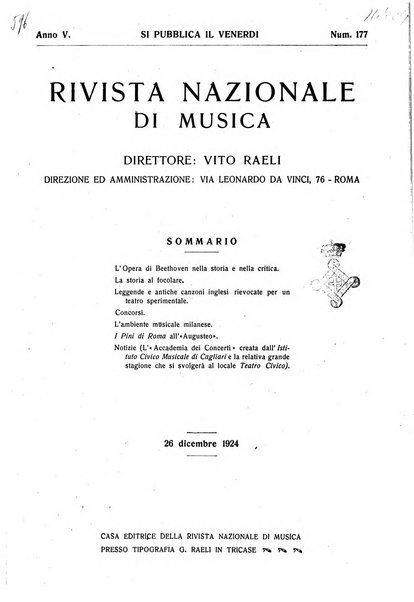 Rivista nazionale di musica