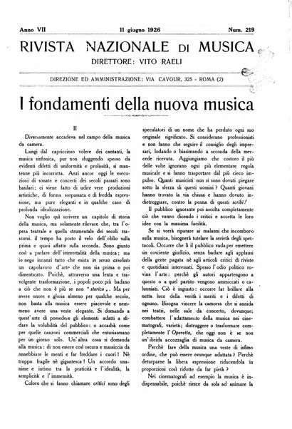 Rivista nazionale di musica