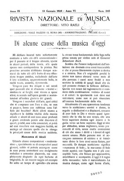 Rivista nazionale di musica