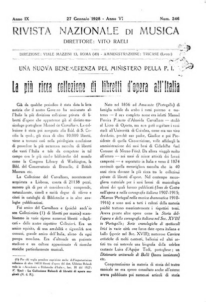 Rivista nazionale di musica