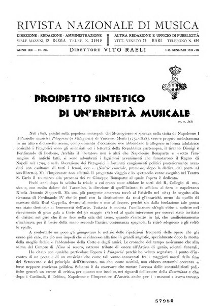 Rivista nazionale di musica