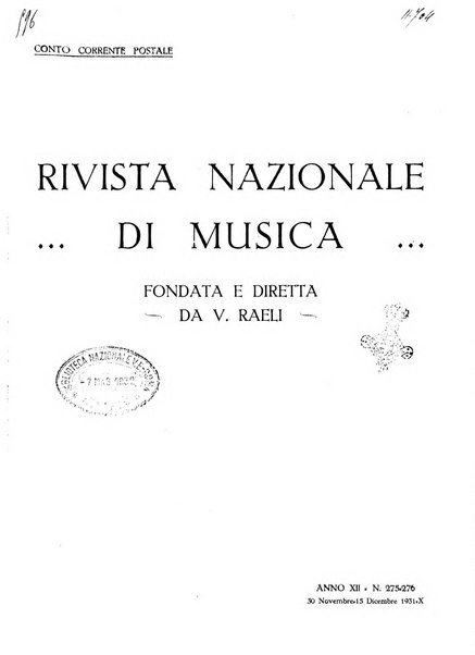 Rivista nazionale di musica