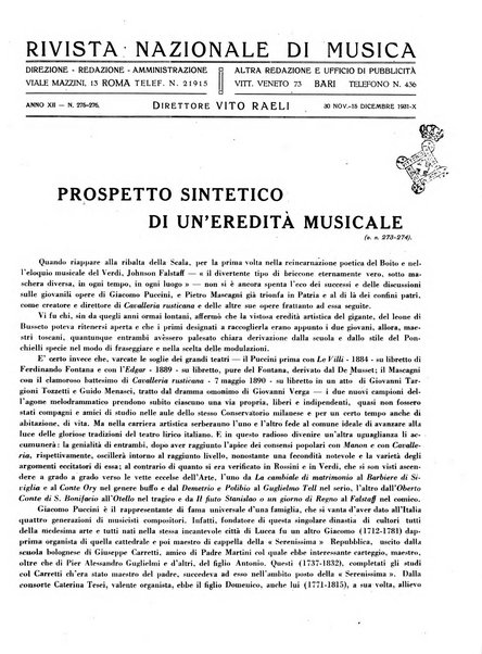 Rivista nazionale di musica