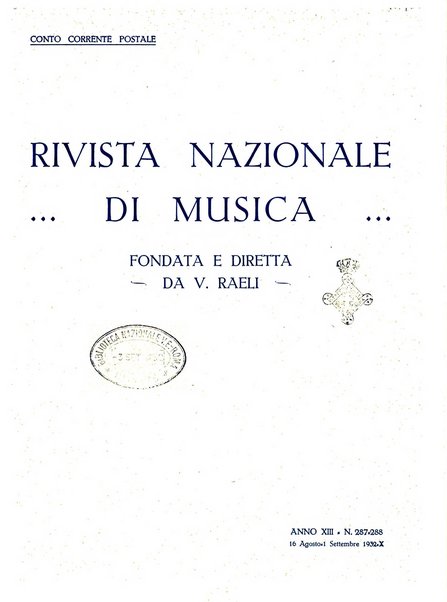 Rivista nazionale di musica