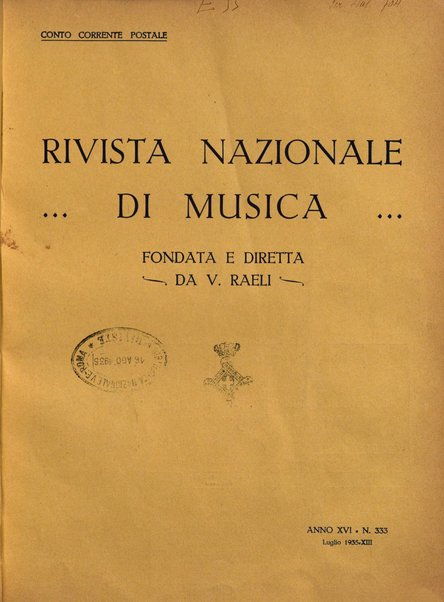 Rivista nazionale di musica