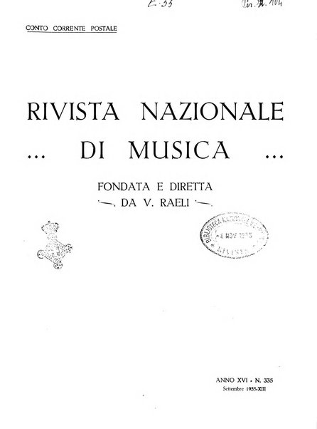 Rivista nazionale di musica