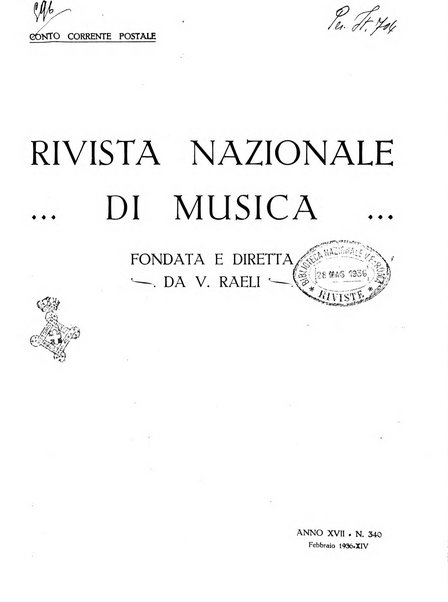 Rivista nazionale di musica