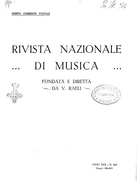 Rivista nazionale di musica