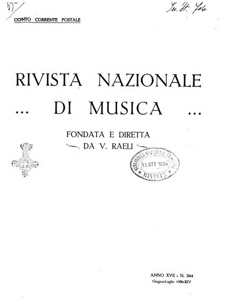 Rivista nazionale di musica