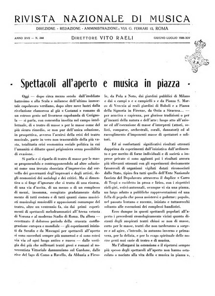 Rivista nazionale di musica