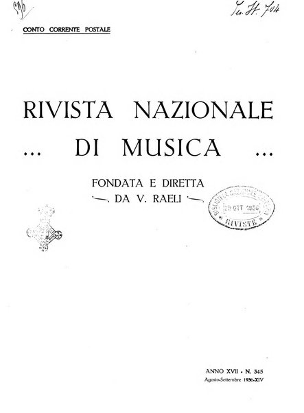 Rivista nazionale di musica