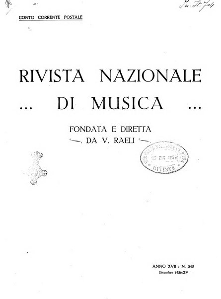 Rivista nazionale di musica