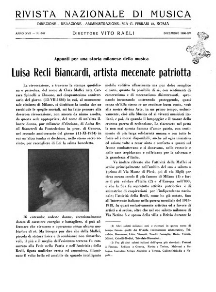 Rivista nazionale di musica