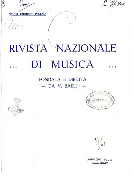 Rivista nazionale di musica