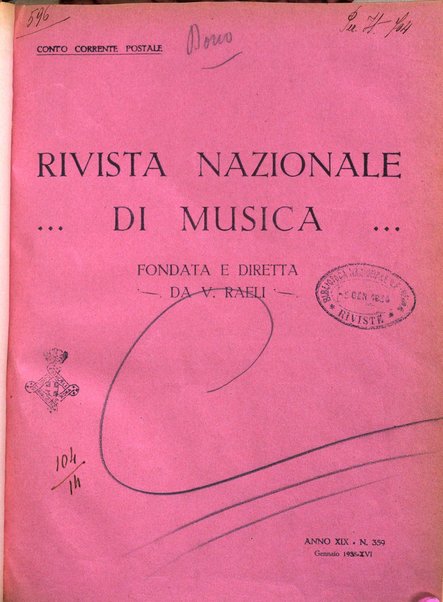 Rivista nazionale di musica