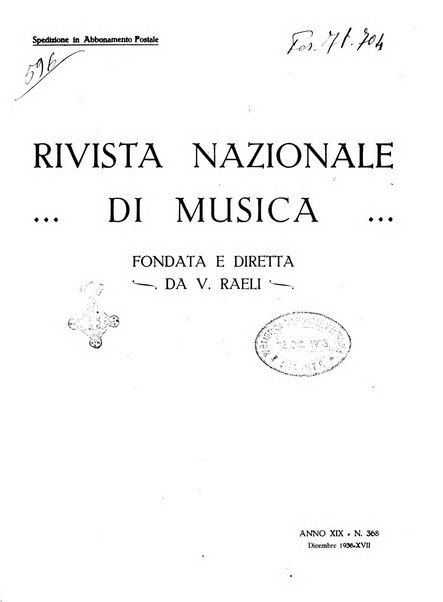 Rivista nazionale di musica