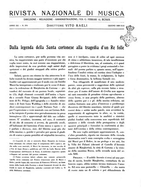 Rivista nazionale di musica