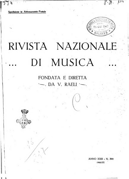 Rivista nazionale di musica