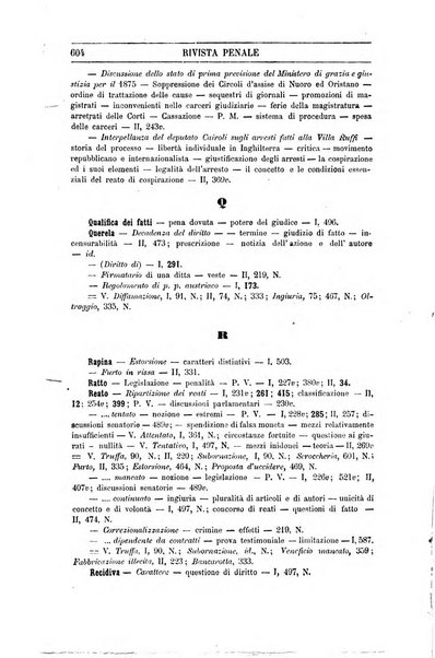 Rivista penale di dottrina, legislazione e giurisprudenza