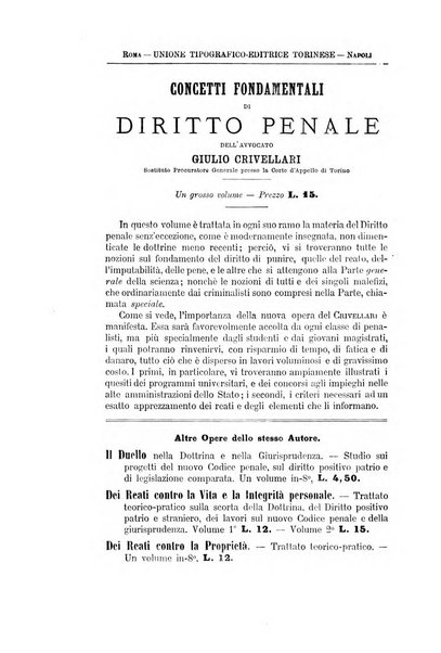 Rivista penale di dottrina, legislazione e giurisprudenza