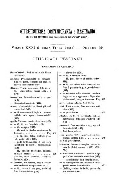 Rivista penale di dottrina, legislazione e giurisprudenza