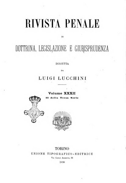 Rivista penale di dottrina, legislazione e giurisprudenza