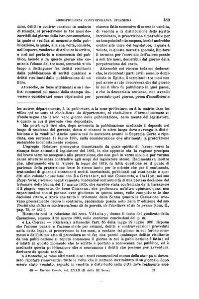 Rivista penale di dottrina, legislazione e giurisprudenza