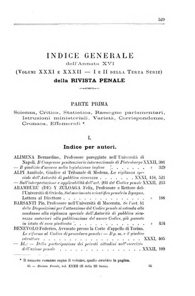 Rivista penale di dottrina, legislazione e giurisprudenza