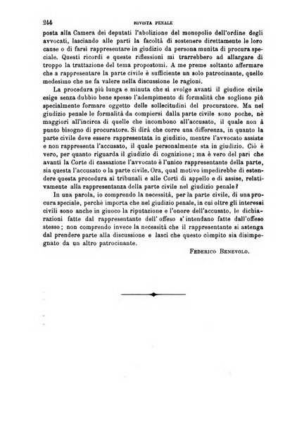 Rivista penale di dottrina, legislazione e giurisprudenza