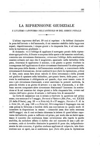 Rivista penale di dottrina, legislazione e giurisprudenza