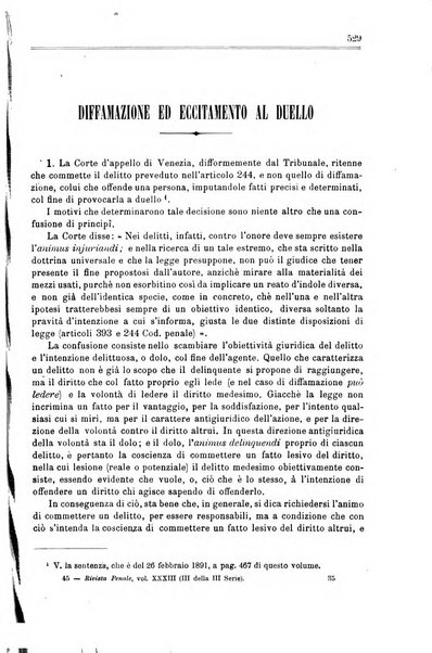 Rivista penale di dottrina, legislazione e giurisprudenza