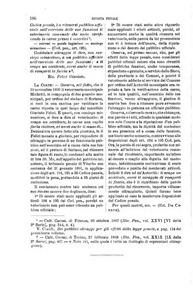 Rivista penale di dottrina, legislazione e giurisprudenza