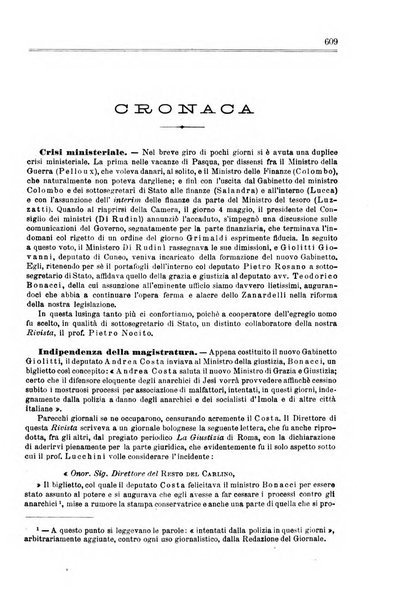 Rivista penale di dottrina, legislazione e giurisprudenza