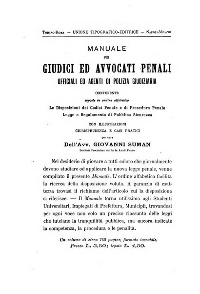 Rivista penale di dottrina, legislazione e giurisprudenza