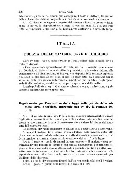 Rivista penale di dottrina, legislazione e giurisprudenza